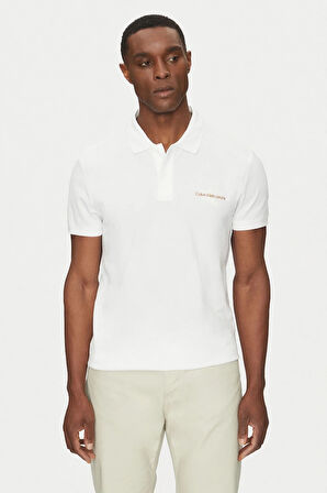 Erkek Ck Monologo Polo T-Shirt - Beyaz | XS