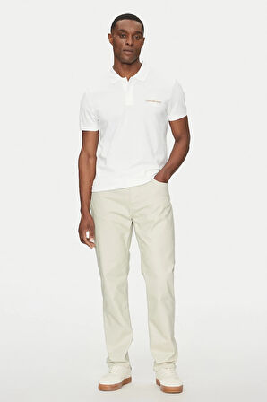 Erkek Ck Monologo Polo T-Shirt - Beyaz | XS