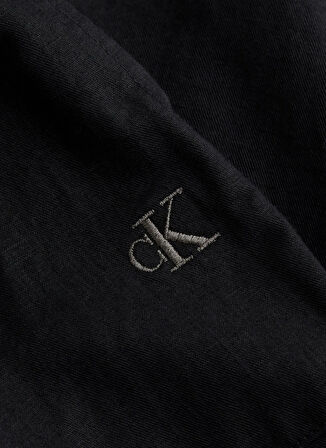Calvin Klein Jeans Normal Bel Regular Fit Siyah Erkek Chino Pantolon J30J327288BEH LINEN PANT