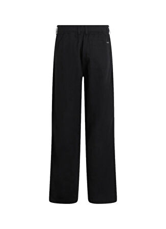 Calvin Klein Jeans Normal Bel Regular Fit Siyah Erkek Chino Pantolon J30J327288BEH LINEN PANT