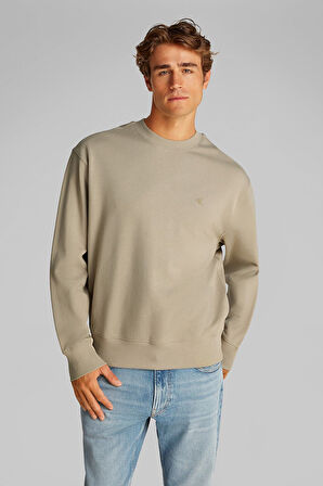 Erkek Ck Terry Sweatshirt - Bej | L