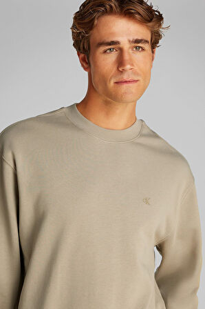 Erkek Ck Terry Sweatshirt - Bej | L