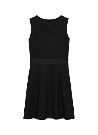 Calvin Klein Baskılı Siyah Kız Çocuk Orta Elbise IG0IG02910BEH