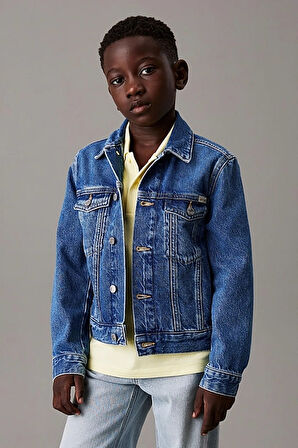Erkek Çocuk Ck Bright Denim Ceket - Mavi | 14 Yaş
