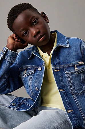 Erkek Çocuk Ck Bright Denim Ceket - Mavi | 14 Yaş