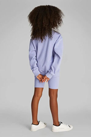 Kız Çocuk Ck Şortlu Eşofman Takımı - Açık Mor | 10 Yaş