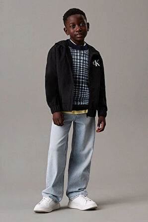 Erkek Çocuk Ck Essential Monologo Ceket - Siyah | 14 Yaş