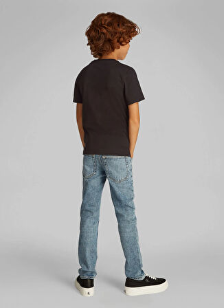 Calvin Klein Baskılı Siyah Erkek Çocuk T-Shirt IB0IB02456BEH