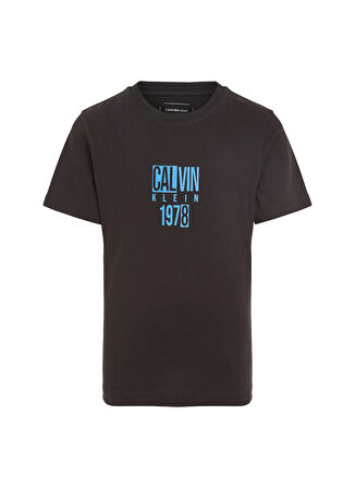 Calvin Klein Baskılı Siyah Erkek Çocuk T-Shirt IB0IB02456BEH