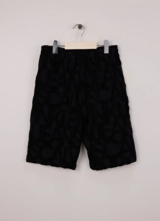 Calvin Klein Lastikli Bel Regular Fit Siyah Erkek Çocuk Şort IB0IB02426BEH