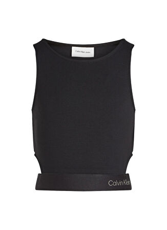 Calvin Klein Baskılı Siyah Kız Çocuk T-Shirt IG0IG02869BEH