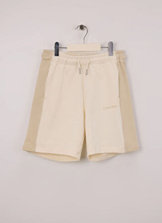 Calvin Klein Lastikli Bel Relaxed Gri Erkek Çocuk Şort IB0IB02433PD1