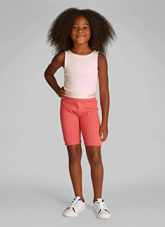 Calvin Klein Baskılı Pembe Kız Çocuk T-Shirt IG0IG02869TGE