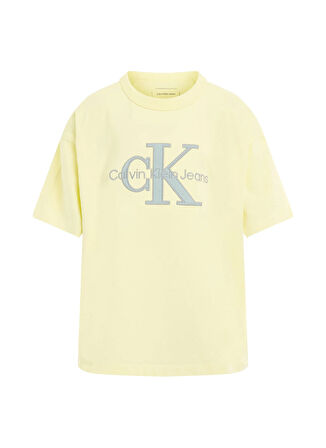 Calvin Klein Baskılı Sarı Erkek Çocuk T-Shirt IB0IB02452ZA6
