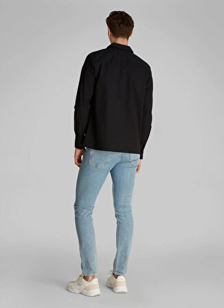 Calvin Klein Jeans Siyah Erkek Gömlek J30J327584BEH CARGO COTTON RIPSTOP