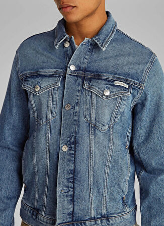 Calvin Klein Jeans Erkek Denim Ceket J30J3275881BJ SLIM DENIM JACKET