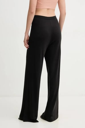 Kadın Yüksek Bel Geniş Paça Regular Fit Siyah Pantolon J20J225337-BEH