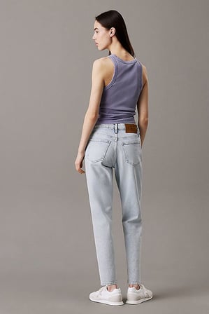 Kadın Ck Mom Jean Pantolon - Mavi | 30/28