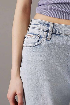 Kadın Ck Mom Jean Pantolon - Mavi | 30/28