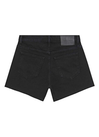 Calvin Klein Jeans Yüksek Bel Mom Fit Siyah Kadın Denim Şort J20J2251541BY