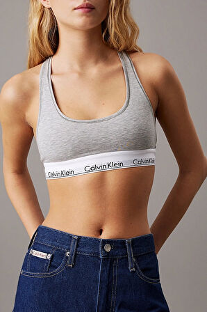 Kadın Ck Authentic Slim Düz Jeans - Mavi | 27/30