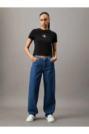 90‘S LOOSE Kadın Lacivert Kot Pantolon
