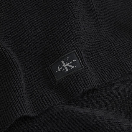 CALVIN KLEIN WOVEN LABEL SWEATER DRESS 