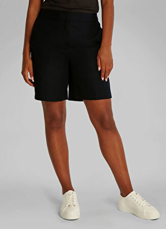 Calvin Klein Yüksek Bel Rahat Siyah Kadın Şort K20K208380BEH