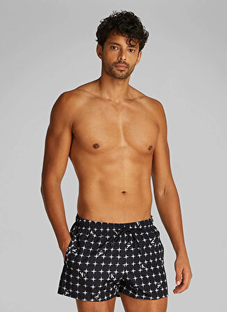 Calvin Klein Siyah Şort Mayo KM0KM011720GO