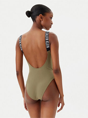 Calvin Klein SCOOP BACK ONE PIECE Mayo Kadın