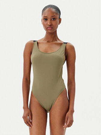Calvin Klein SCOOP BACK ONE PIECE Mayo Kadın