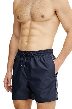 Calvin Klein Erkek Mavi Deniz Şortu KM0KM01109 