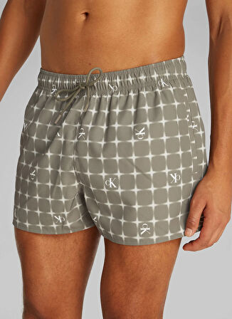 Calvin Klein Yeşil Erkek Şort Mayo KM0KM011720H8