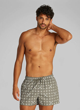 Calvin Klein Yeşil Erkek Şort Mayo KM0KM011720H8