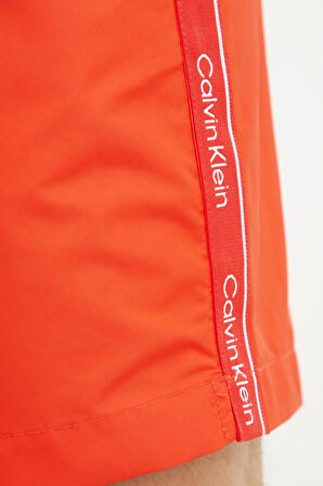 Calvin Klein Erkek Kırmızı Deniz Şort KM0KM01109 