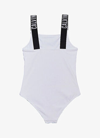 Calvin Klein Beyaz Kız Çocuk Mayo KY0KY00098YAA