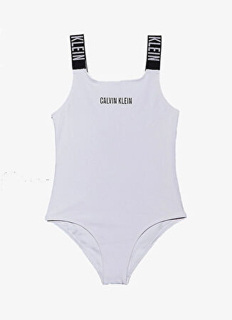 Calvin Klein Beyaz Kız Çocuk Mayo KY0KY00098YAA