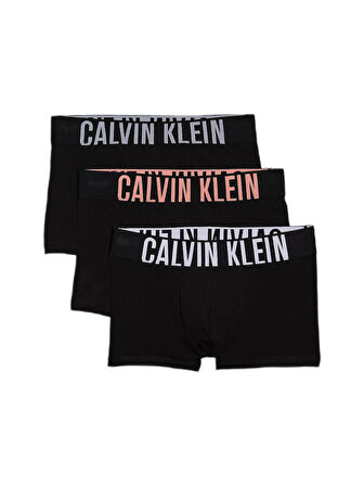Calvin Klein Erkek 3'lü Siyah Boxer 000NB3608A 