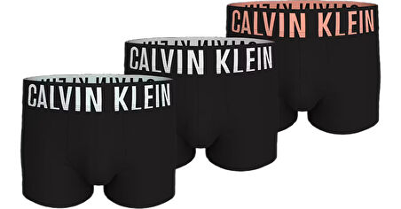 Calvin Klein Erkek 3'lü Siyah Boxer 000NB3775A 