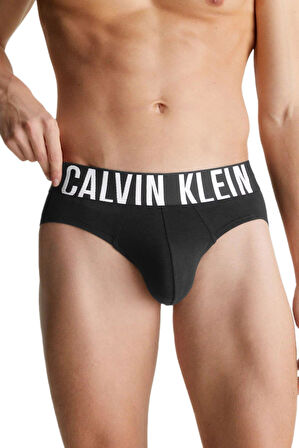 Calvin Klein Erkek Siyah 3'lü Slip 000NB3607A 