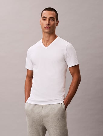 CALVIN KLEIN Erkek Marka Logolu Günlük Kullanıma Uygun Beyaz T-Shirt LV00NB4186 100