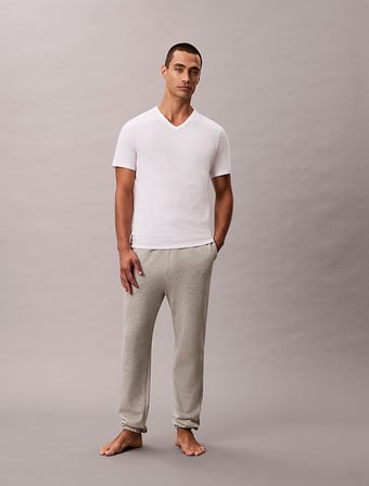 CALVIN KLEIN Erkek Marka Logolu Günlük Kullanıma Uygun Beyaz T-Shirt LV00NB4186 100