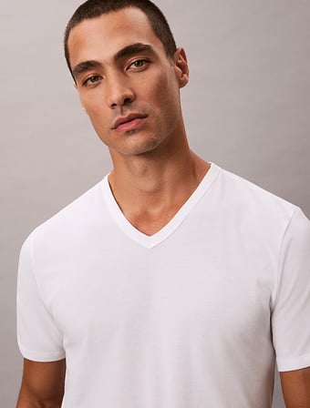 CALVIN KLEIN Erkek Marka Logolu Günlük Kullanıma Uygun Beyaz T-Shirt LV00NB4186 100