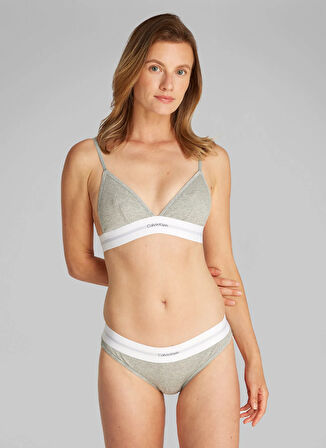 Calvin Klein Gri Kadın Bikini Külot LV00QF8022P7A