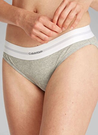 Calvin Klein Gri Kadın Bikini Külot LV00QF8022P7A