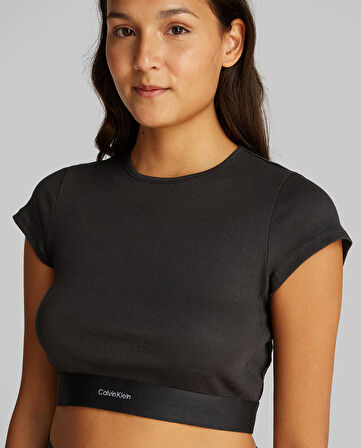 CALVIN KLEIN RIB CROP TEE T-Shirt