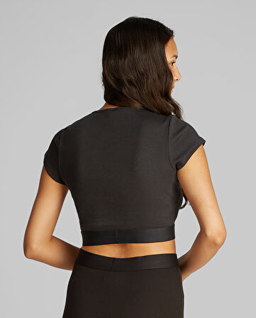 CALVIN KLEIN RIB CROP TEE T-Shirt
