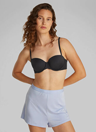 Calvin Klein Siyah Straplez Sütyen LV00QF7537 CK WOMEN