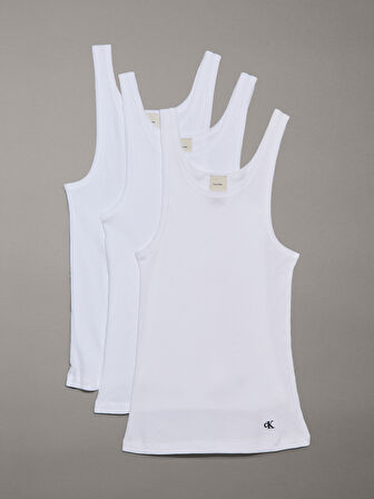 CALVIN KLEIN SCOOP NECK COTTON TANK 3PK Atlet