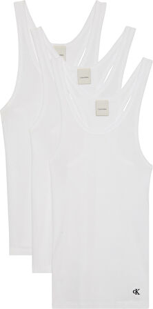 CALVIN KLEIN SCOOP NECK COTTON TANK 3PK Atlet